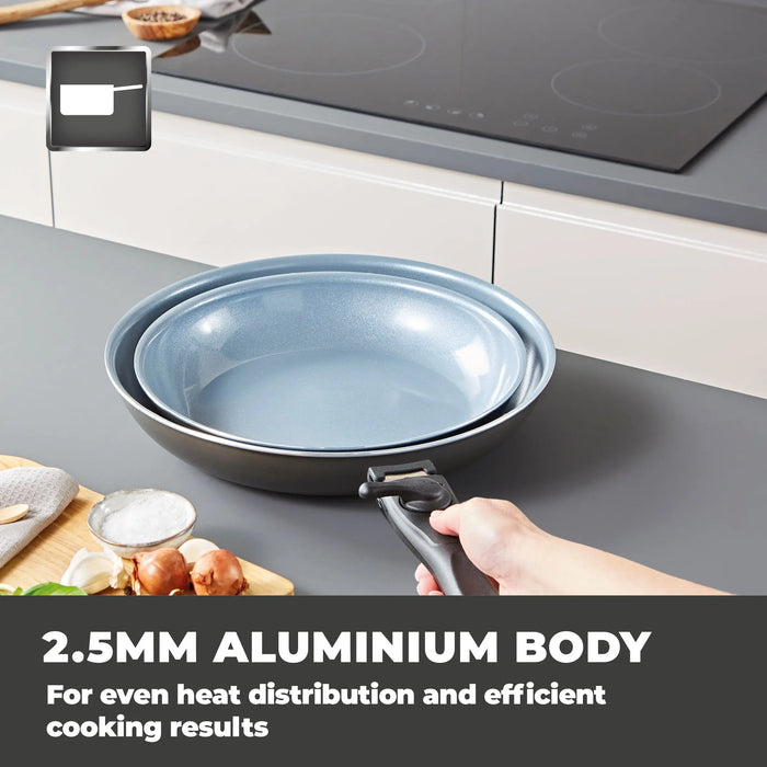 Tower Freedom 3 Piece Frying Pan Set Graphite Tower