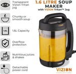 Tower T12067 1.6L Vizion Soup Maker Tower