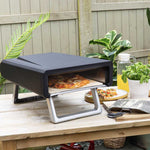 Zanussi ZGPO1PC Gas Powered Pizza Oven with Paddle and Carry Bag in Black Zanussi