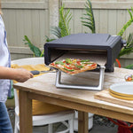 Zanussi ZGPO1PC Gas Powered Pizza Oven with Paddle and Carry Bag in Black Zanussi