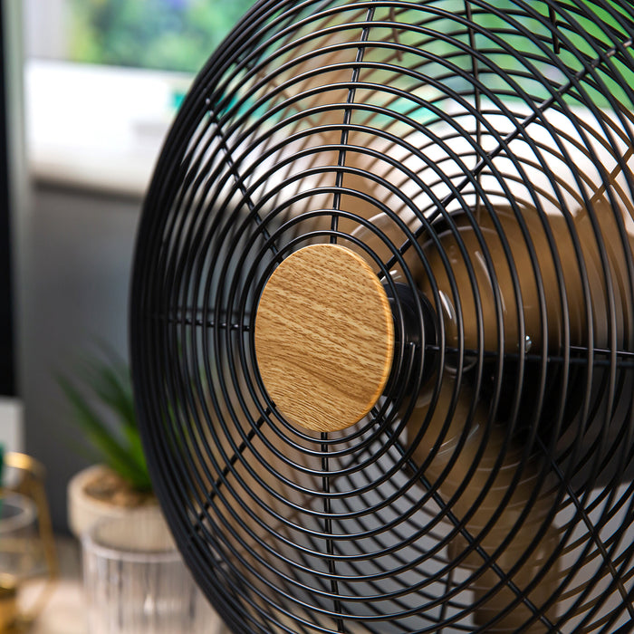 Russell Hobbs RHMDF1201WDB 12 Black Scandi Style Desk Fan