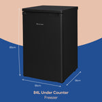 Russell Hobbs RH85UCFZ552E1B freezer Freestanding 91 L E Black