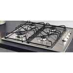 Hotpoint PAN 642 IX/H Black, Stainless steel Built-in 58 cm Gas 4 zone(s)