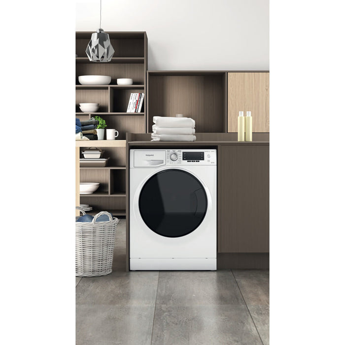 Hotpoint NDD 9725 DA UK washer dryer Freestanding Front-load White E