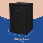 Russell Hobbs RH85UCLF552E1B fridge Undercounter 127 L E Black