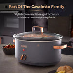 Tower Cavaletto 6.5 Litre Slow Cooker Grey