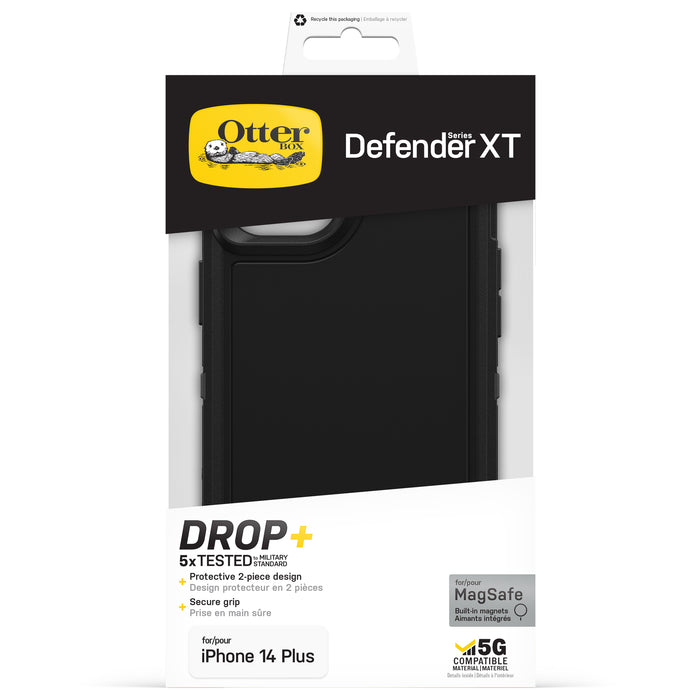OtterBox Defender XT Case for iPhone 14 Plus with MagSafe, Ultra-Rugged, Protective Case, Black OtterBox