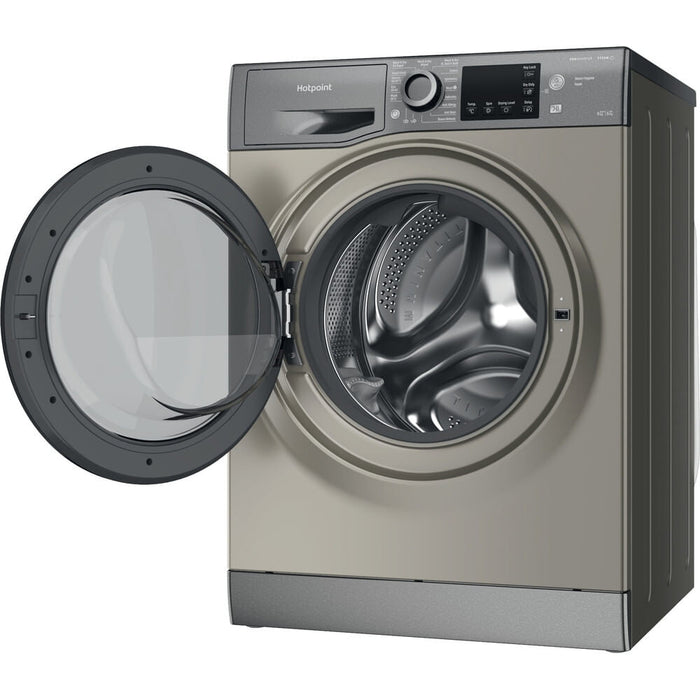 Hotpoint NDB 9635 GK UK washer dryer Freestanding Front-load Graphite D