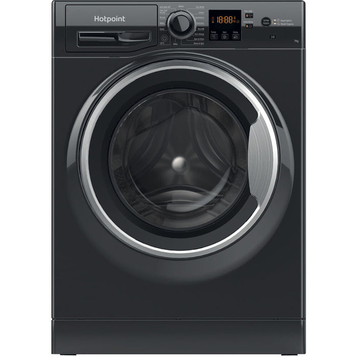 Hotpoint NSWM 743U BS UK N washing machine Front-load 7 kg 1400 RPM Black