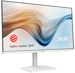 MSI Modern MD272QPW 27 Inch Monitor with Adjustable Stand, WQHD (2560 x 1440), 75Hz, IPS, 4ms, HDMI, DisplayPort, USB Type-C, Built-in USB Hub, Built-in Speakers, Anti-Glare, Anti-Flicker, Less Blue light, TÜV Certified, VESA, White