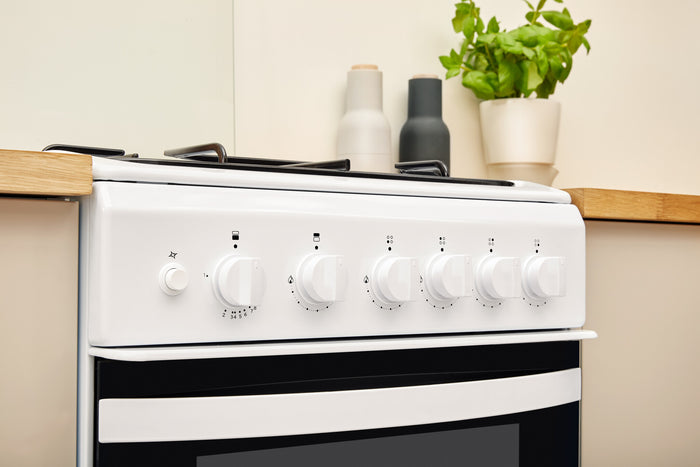 Indesit ID5G00KMW/UK /L cooker Freestanding cooker Gas White