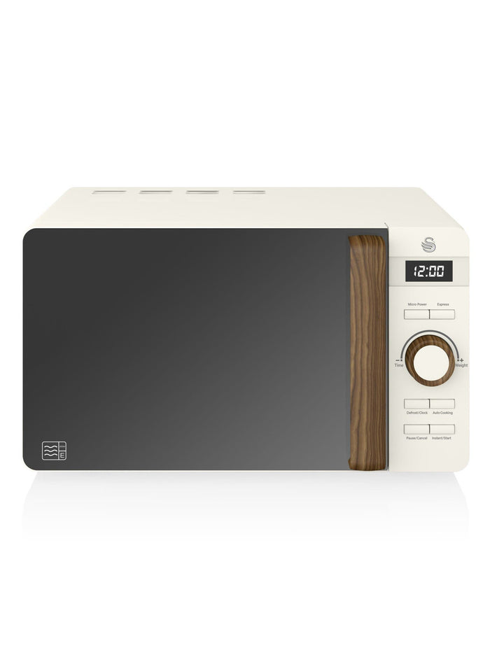 Swan SM22036LWHTN 800W 20L Nordic Solo Microwave-  White