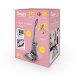 Swan SC17321QOC Carpet washer 2.1 L clean water tank 1.6 L dirty water tank 6 m power cord Pink