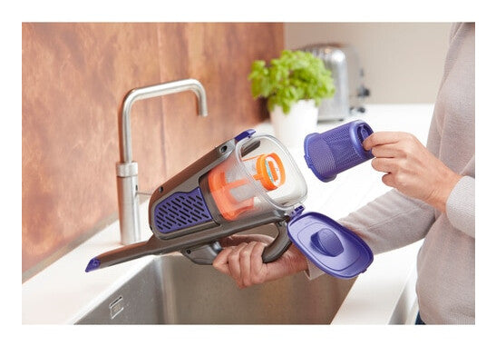 Black & Decker BHHV520BFP-GB handheld vacuum Black, Violet Bagless