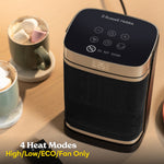 Russell Hobbs RHCH2001G electric space heater Indoor Black, Gold 1500 W Fan electric space heater