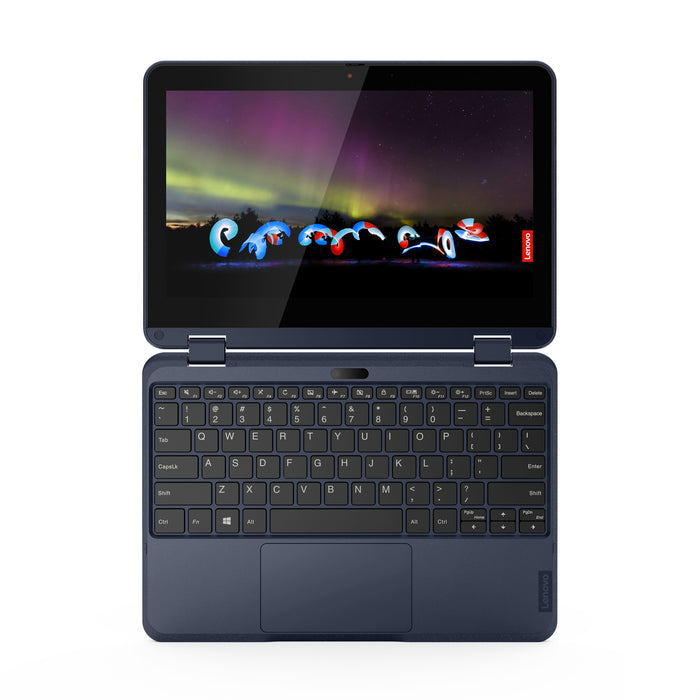 Lenovo 300w 3015e Hybrid (2-in-1) 29.5 cm (11.6) Touchscreen HD 4 GB DDR4-SDRAM 128 GB SSD Wi-Fi 5 (802.11ac) Windows 11 Pro Academic Blue