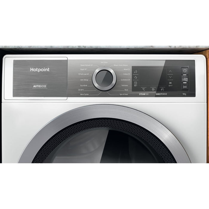 Hotpoint H8 W946WB UK washing machine Front-load 9 kg 1400 RPM White