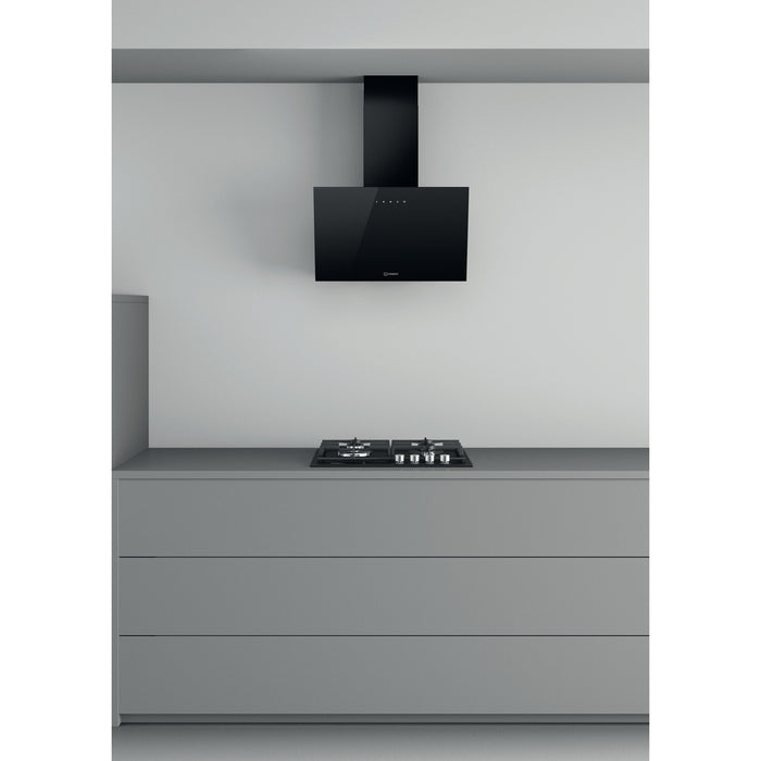 Indesit IHVP 62F LT K cooker hood Built-in Black 495 m³/h