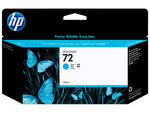 HP 72 130-ml Cyan DesignJet Ink Cartridge