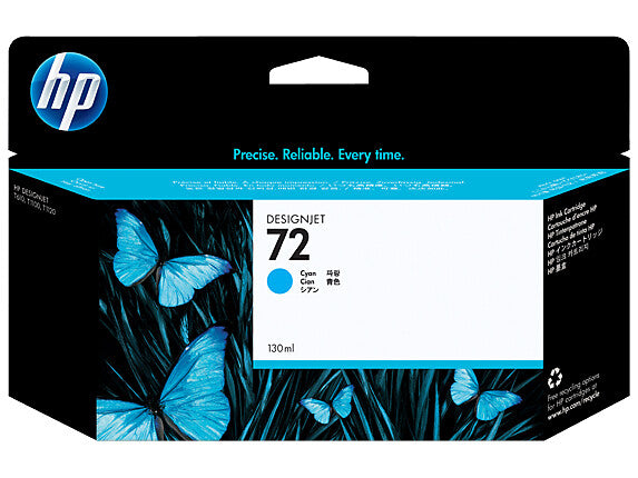 HP 72 130-ml Cyan DesignJet Ink Cartridge