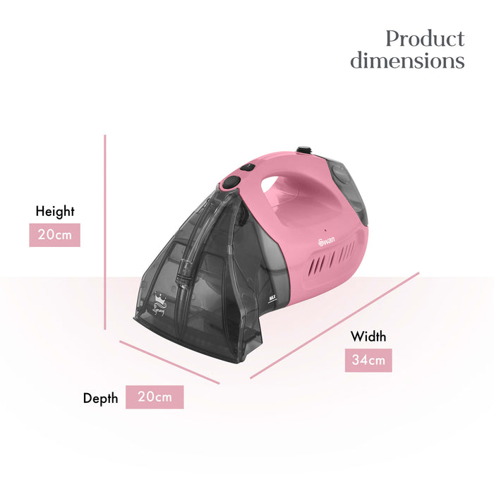 Swan SC18410QOCN handheld vacuum Pink Bagless