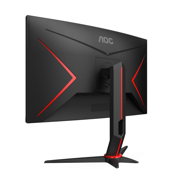 AOC CQ27G2S/BK 27 Curved Gaming Monitor - QHD- 165Hz- 1ms- Height Adjustable- HDR10