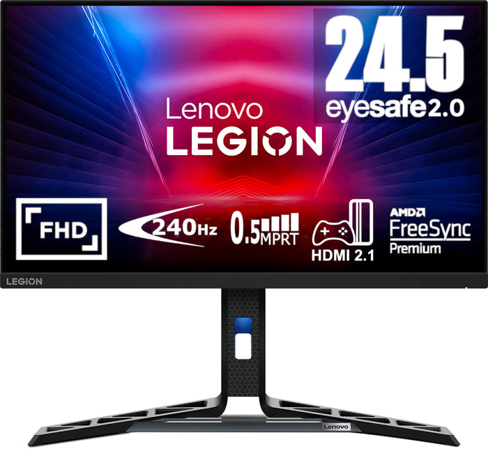 Lenovo Legion R25f-30 24 Gaming Monitor - 240Hz - 0.5ms - AMD FreeSync - Full HD - Speakers- Height Adjustable