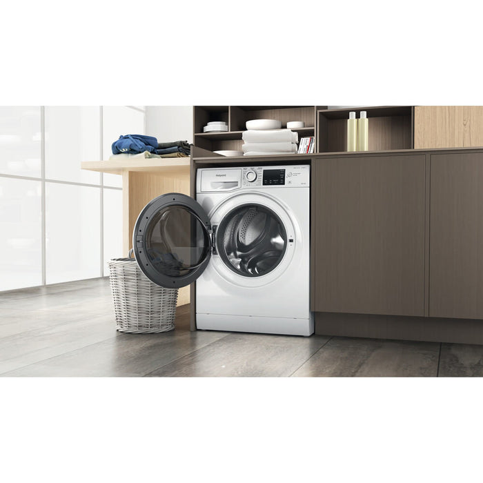 Hotpoint NDB 9635 W UK washer dryer Freestanding Front-load White D