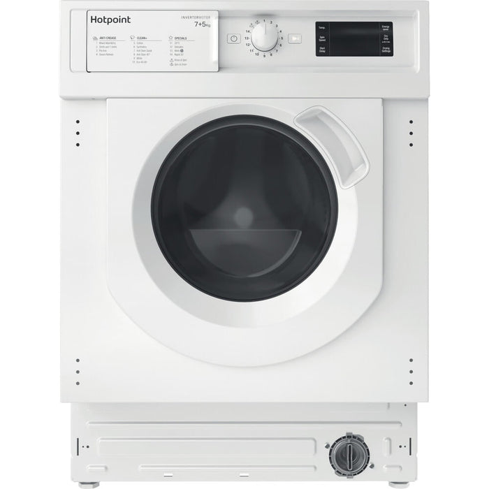 Hotpoint BI WDHG 75148 UK N washer dryer Built-in Front-load White E