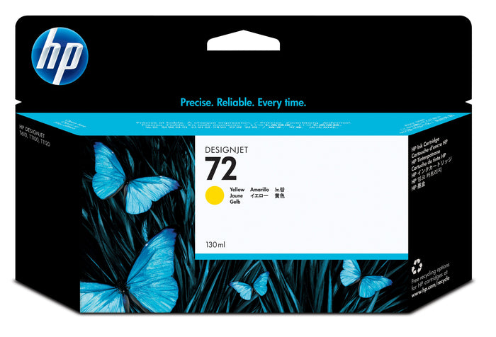 HP 72 130-ml Yellow DesignJet Ink Cartridge