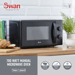 Swan SM4420BLK 20 Litre 700W Manual Microwave - Black