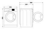 Hotpoint Freestanding Washer Dryer NDD 8636 DA UK