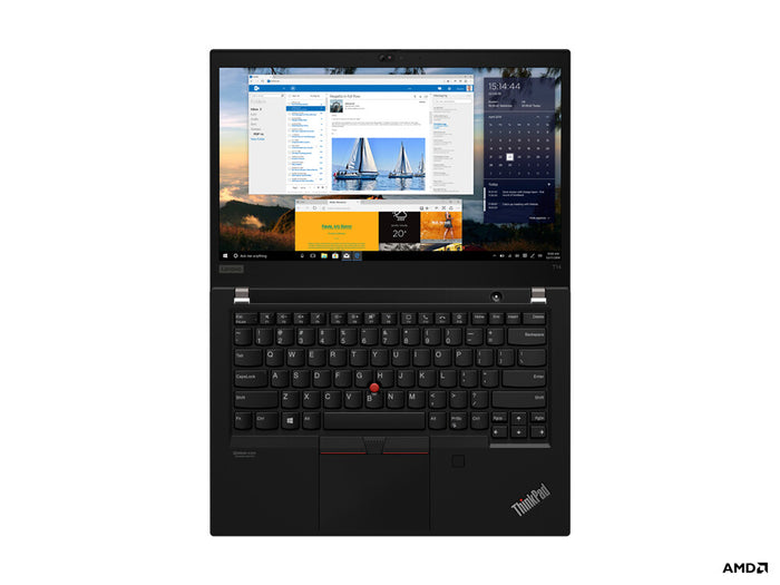 Lenovo ThinkPad T14 Gen 1 (AMD) AMD Ryzen™ 7 PRO 4750U Laptop 35.6 cm (14) Full HD 16 GB DDR4-SDRAM 512 GB SSD Wi-Fi 6 (802.11ax) Windows 10 Pro Black