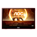 AOC Gaming 16G3 16 Portable Gaming Monitor - IPS-  144Hz-  Full HD-  Speakers, FreeSync- Built in Speakers