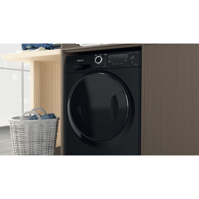 Hotpoint NDD 9725 BDA UK washer dryer Freestanding Front-load Black E