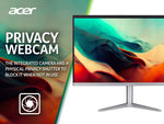 Acer Aspire C24-1300 All-in-One Desktop - Ryzen 5-7520U, 8GB, 512GB SSD, Integrated Graphics, 23.8 Full HD, Windows 11, Black Acer