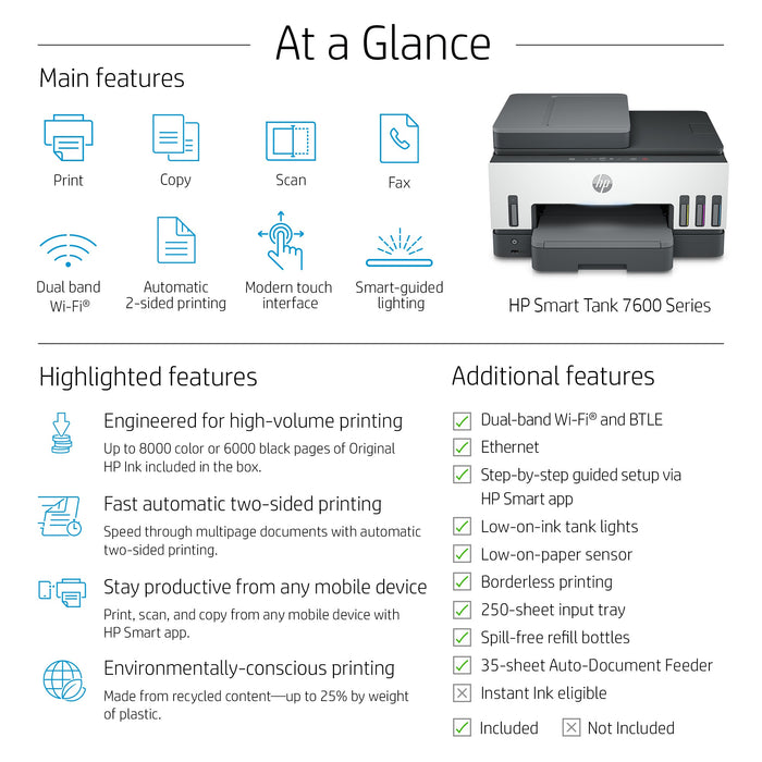 HP Smart Tank 7605 All-in-One