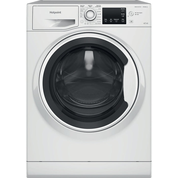 Hotpoint NDB 9635 W UK washer dryer Freestanding Front-load White D