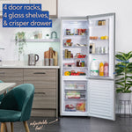 Russell Hobbs RH180FFFF551E1S fridge-freezer Freestanding 279 L E Silver