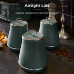 Tower Renaissance Set of 3 Canisters - Forest Green