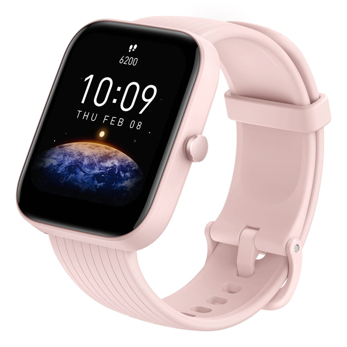 Amazfit Bip 3 Pro 4.29 cm (1.69) TFT 44 mm Digital 240 x 280 pixels Touchscreen Pink GPS (satellite)