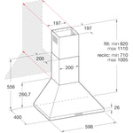 Hotpoint PHPC6.5FLMX Wall-mounted White 416 m³/h