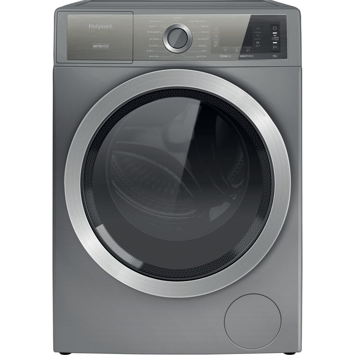 Hotpoint H8 W946SB UK washing machine Front-load 9 kg 1400 RPM Silver