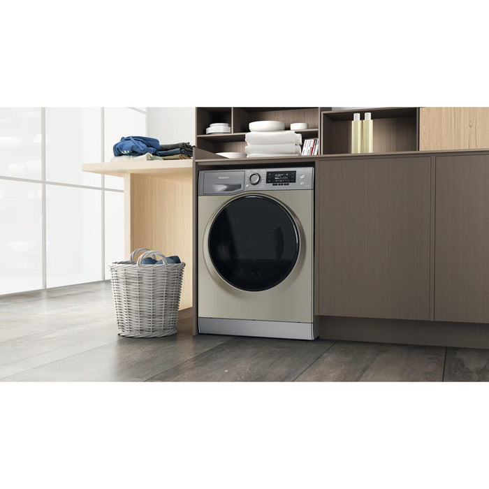 Hotpoint NDD 9725 GDA UK washer dryer Freestanding Front-load Graphite E