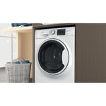 Hotpoint NDB 9635 W UK washer dryer Freestanding Front-load White D