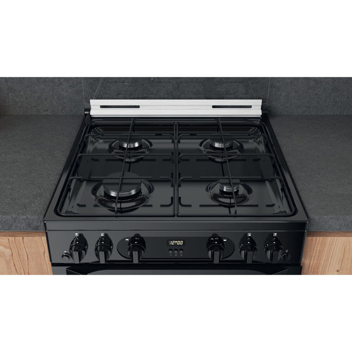 Hotpoint Ariston HDM67G0CCB/UK Freestanding cooker Gas Black A