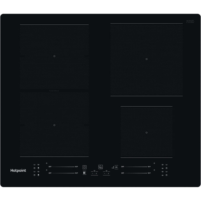 Hotpoint TS 5760F NE Black Built-in 59 cm Zone induction hob 4 zone(s)