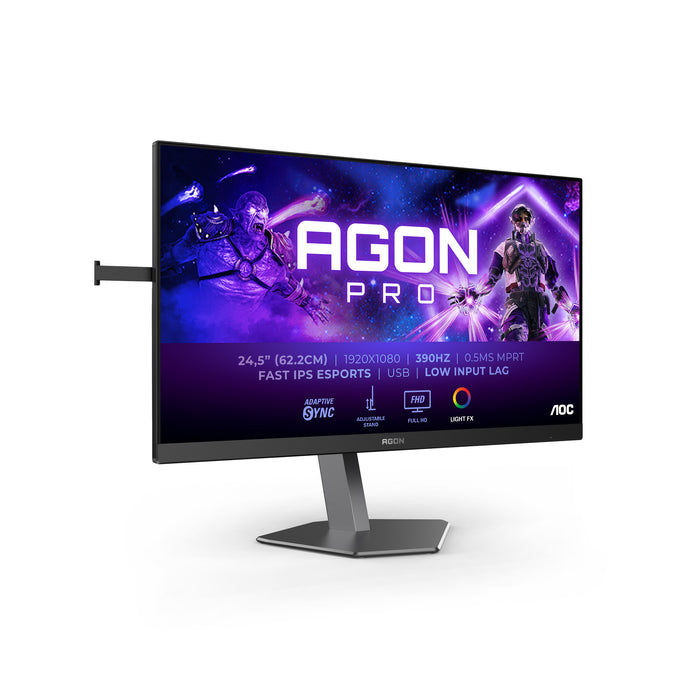 AOC AGON PRO AG256FS  24 Gaming Monitor- 390 Hz- 0.3 ms- Fast IPS- Full HD - Adaptive Sync-  HDR400 - Height Adjustable