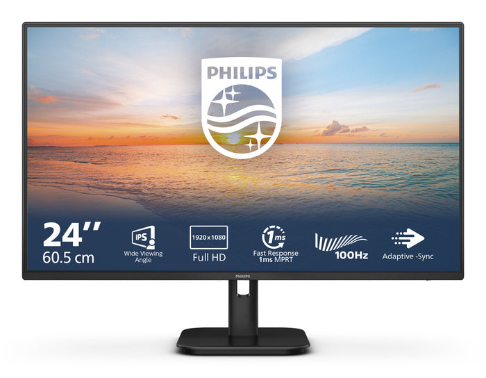 Philips 1000 series 24E1N1100A/00 LED display 60.5 cm (23.8) 1920 x 1080 pixels Full HD LCD Black