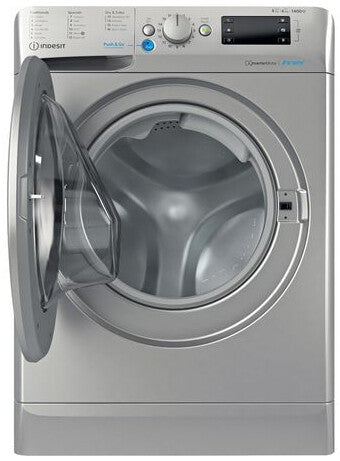 Indesit BDE 86436X S UK N washer dryer Freestanding Front-load Silver D